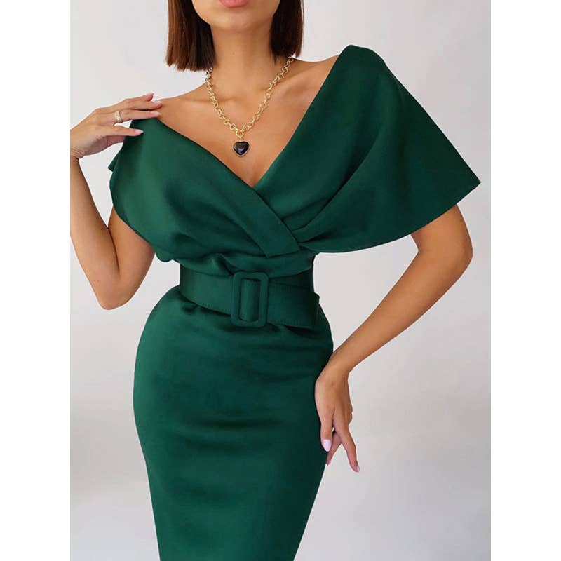 Vestido Mujer Vestido Estampado Fuera Del Hombro Y T-s Largo Vestido Mujer Vestido Estampado Fuera Del Hombro Y T-s Largo